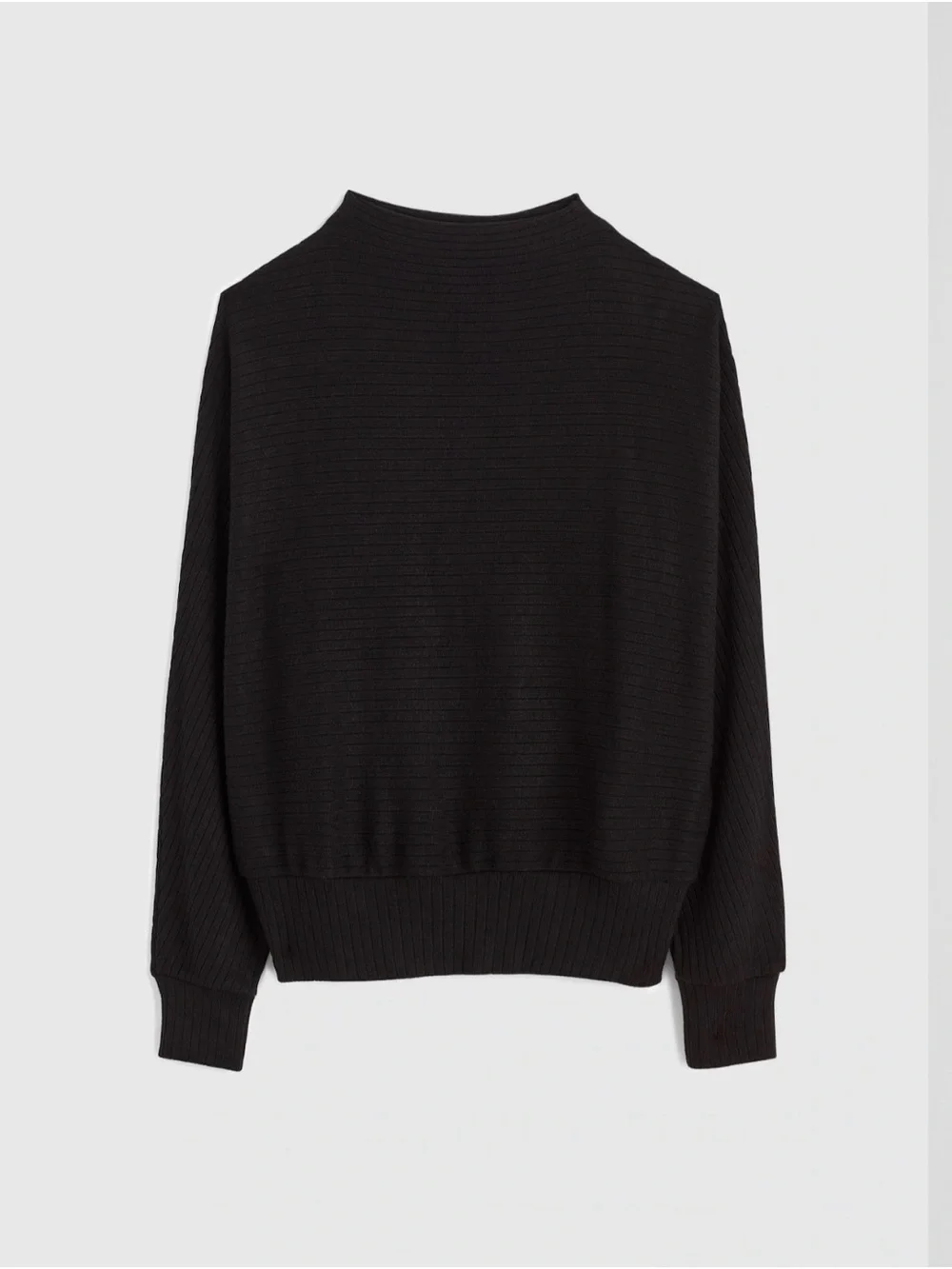 Madewell Mockneck Dolman-Sleeve Top Black Size XL NWT